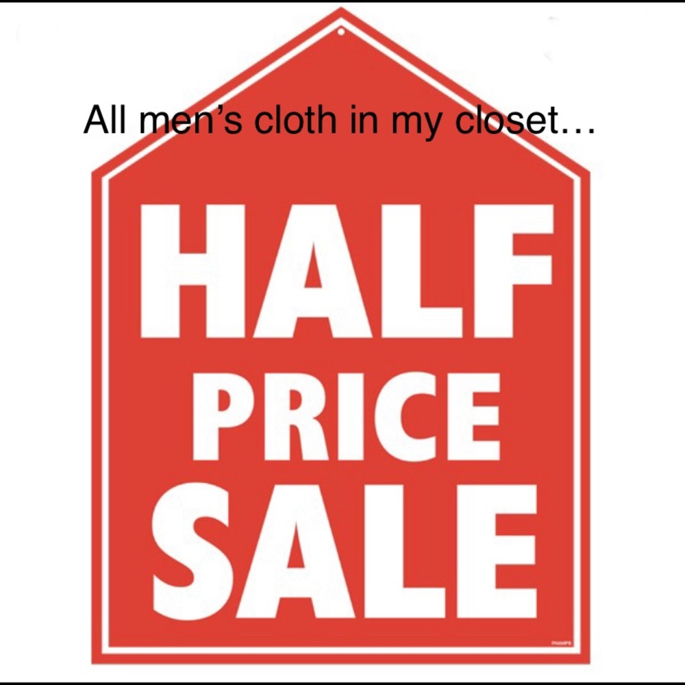 50% Off Sale on Men’s Cloths